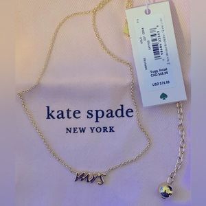 NWT♠️Don’t miss out! ♠️ Kate Spade’s Say Yes necklace ♠️ w/pink drawstring bag